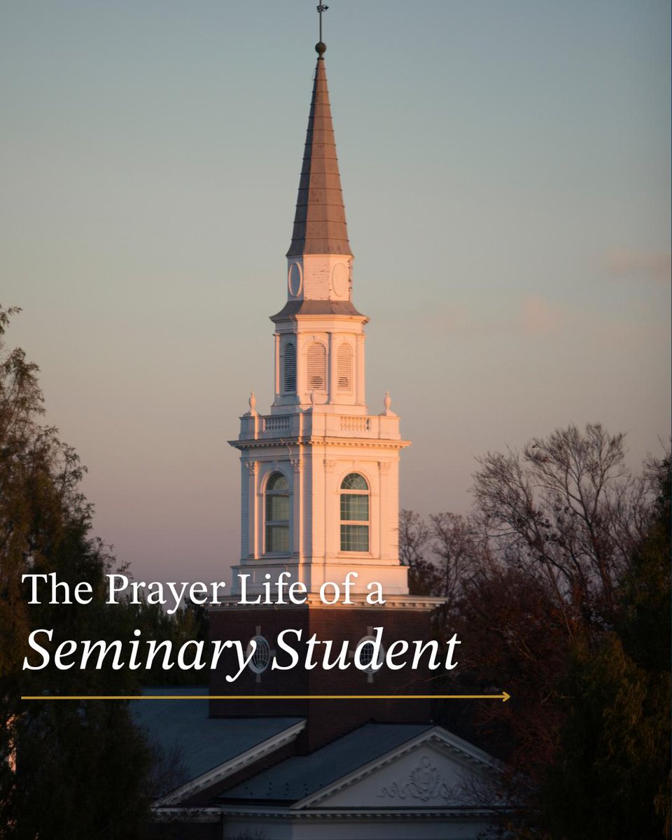 SBTS's tweet photo. "Your time in seminary will affect your practice of prayer. For many students, seminary enriches strong practices of prayer established before they ever began taking classes." –Joseph C. Harrod
Read more: https://t.co/O1OeUHJkyj
#SeminaryStudent #PrayerLife #SpiritualDisciplines