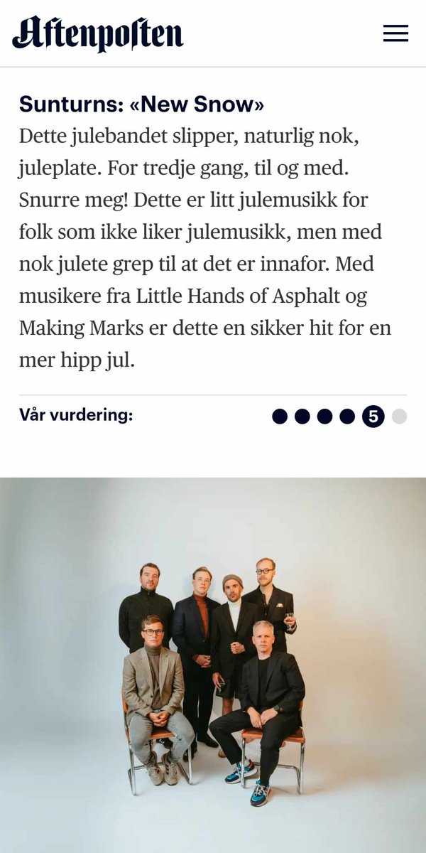 tusj's tweet photo. Nytt Sunturns-album ute i dag! 13. desember feirer vi på @parkteatret https://t.co/GixhBa33r4 https://t.co/i8s25Jwe4O