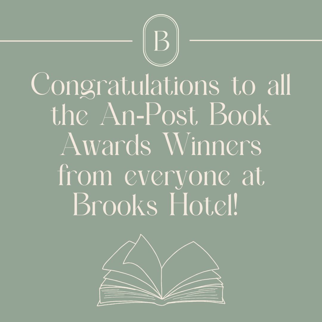 A huge congratulations to all the winners of last month's An Post Book Awards! 📚 

Looking for the perfect Christmas gift? Why not pick up one of this year's award-winning books? A thoughtful present for any book lover! 

#AnPostBookAwards #BrooksHotel #ChristmasGifts