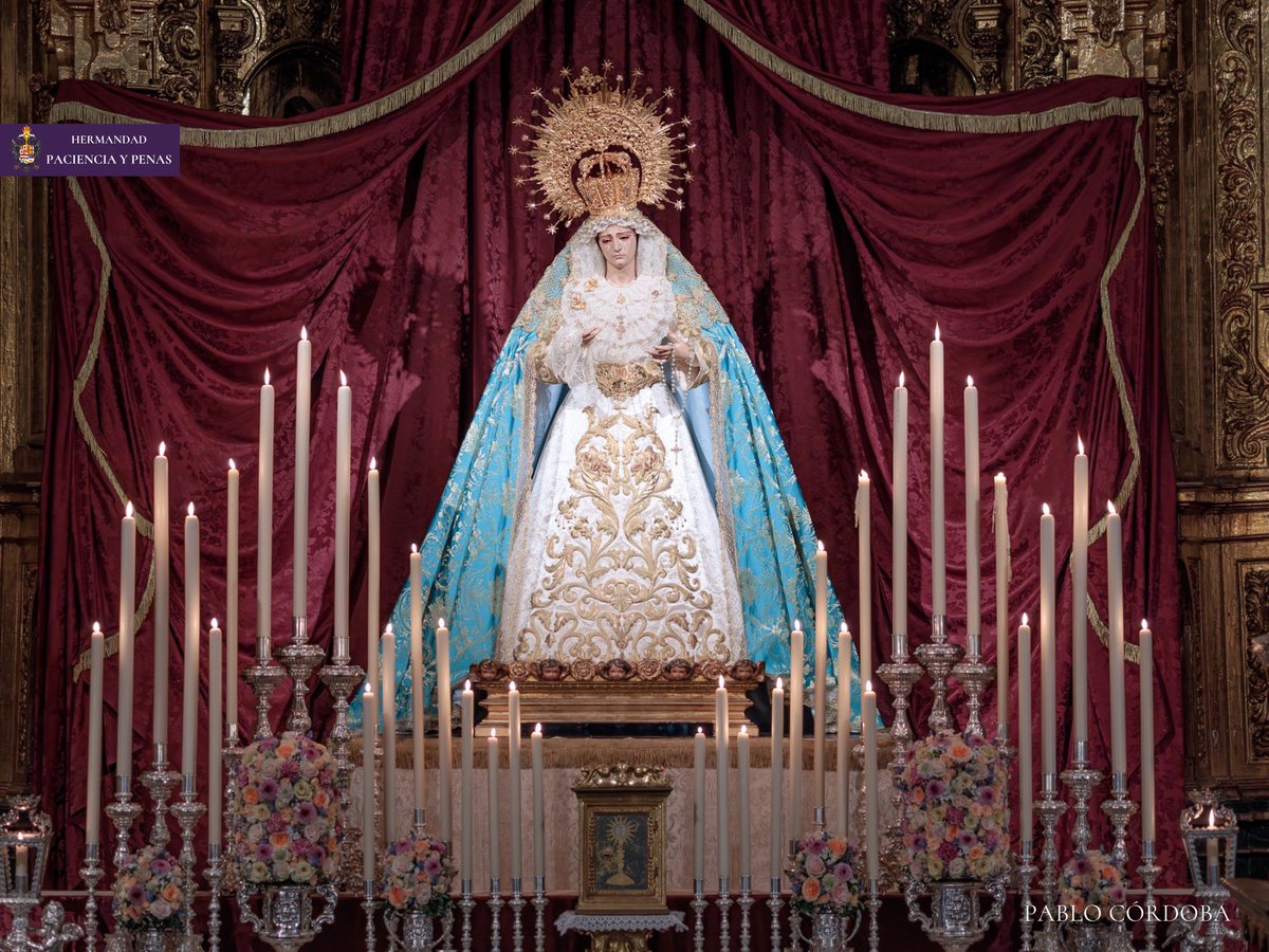 PacienciayPenas's tweet photo. CULTOS | Segundo día de Triduo en honor a María Santísima de las Penas dando comienzo a las 19:00 horas con el rezo del Santo Rosario, Ejercicio de Triduo y Santa Misa.

“María es el modelo de un amor sin fronteras” 

(San Juan Pablo II)

📷 @ClavosdePasion https://t.co/rQvk1p3tuY