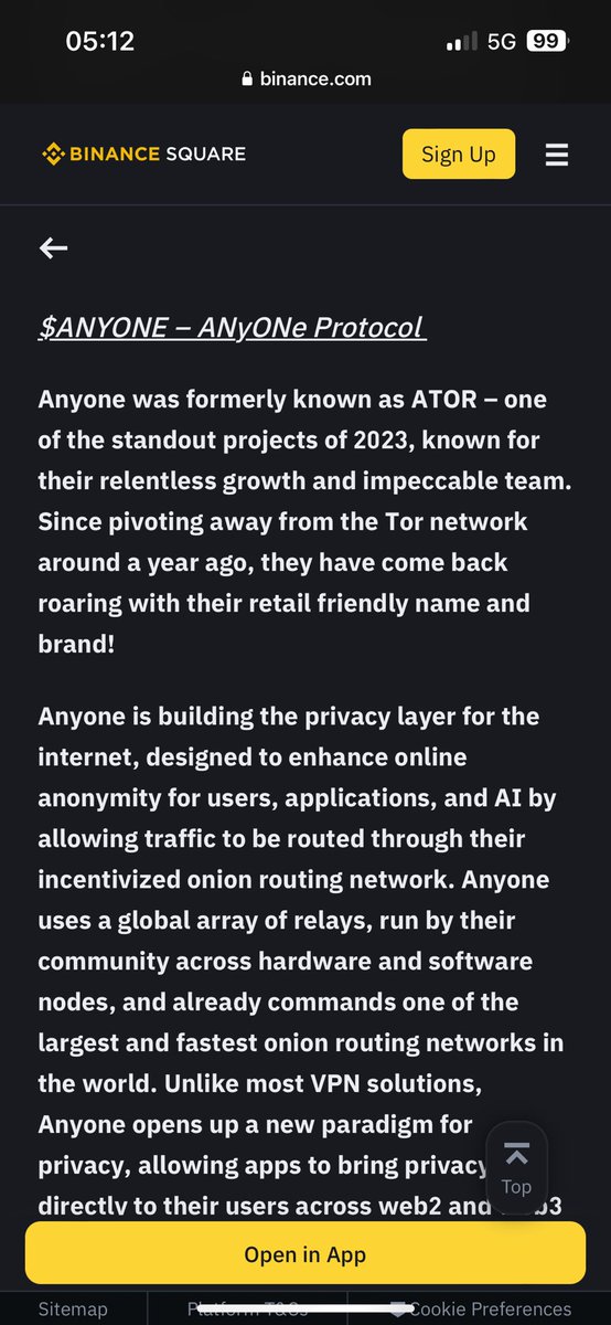 GodstarPL's tweet photo. $ANYONE being discussed on 
@binance
 square

“Relentless growth and impeccable team”

Absolutely agree with that 
@AnyoneFDN

Probably nothing ⏳ https://t.co/AhcyhLkBpD