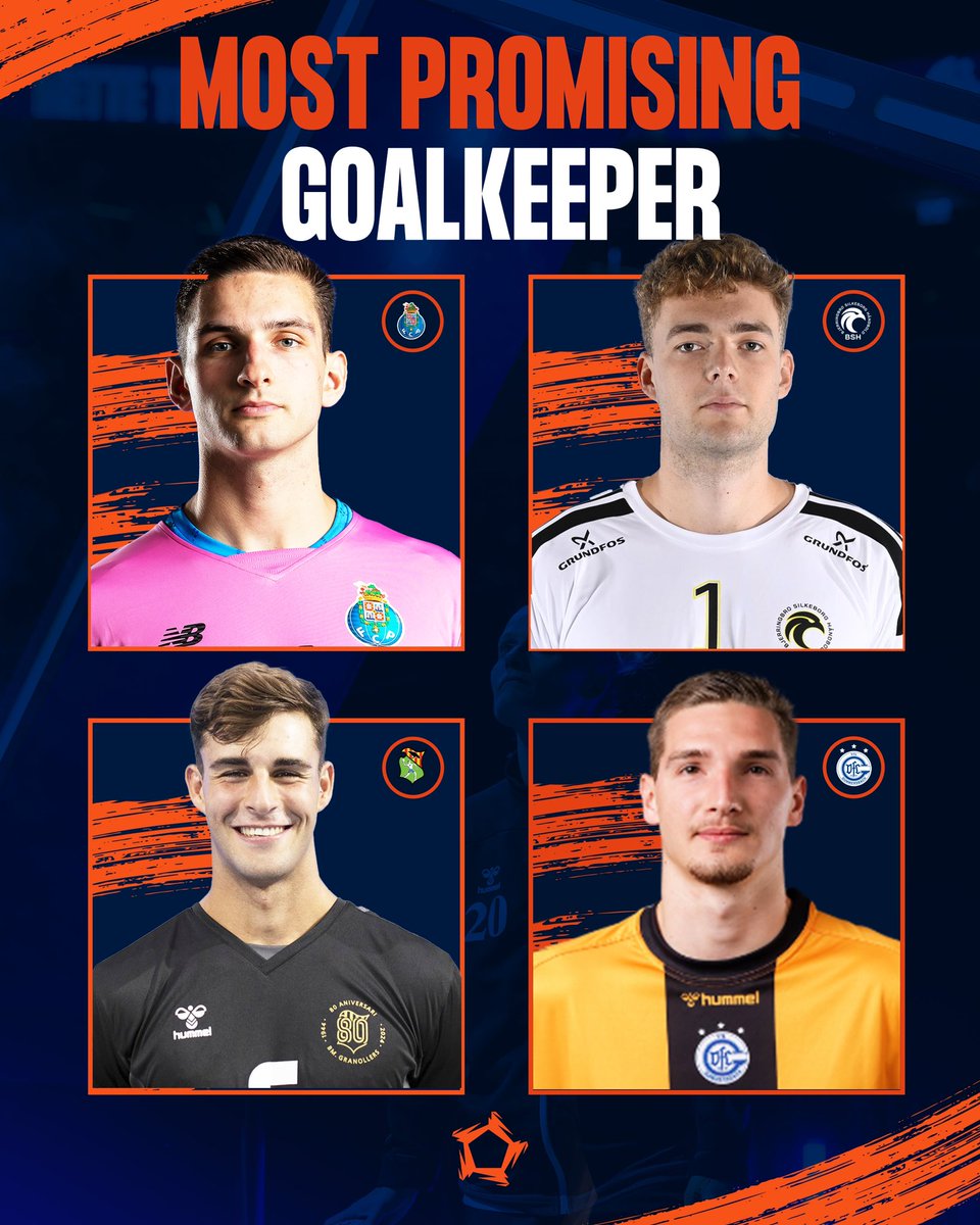 Which goalkeeper will reach the sky in the coming years? 🔝🌌 #ehfel #elm #allin #handball