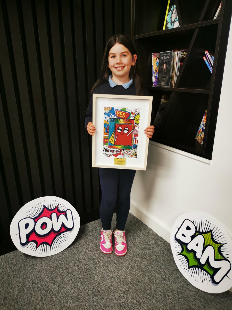 corkcolibrary's tweet image. #BandonLibrary is proud to present ‘Bobby the Book’ and his creator Aoife!
Aoife is a #BandonLibrary member who recently entered the ‘Create Your Own Superhero’ art competition, which was run as part of our 2024 Comic Book Festival!
Well done to Aoife, we love your creativity and…