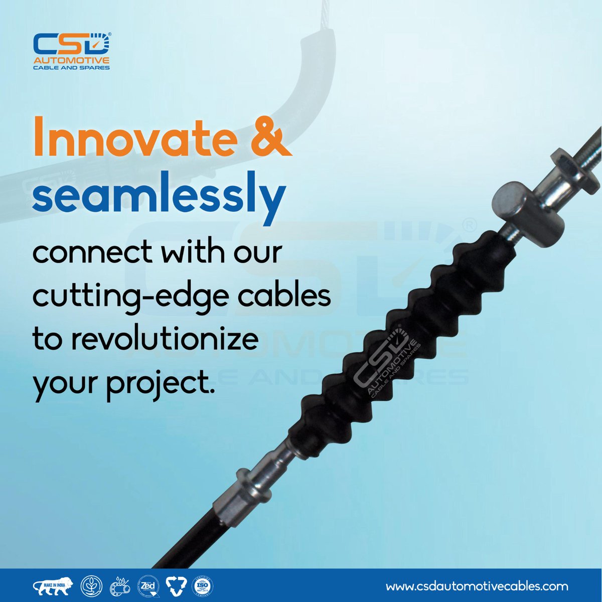 csdautomotive's tweet image. Power your projects with CSD Automotive Cables! ⚙ Precision-engineered for seamless performance, durability, and reliability. 🌍 

📞 For inquiries, contact us at: 09911237217
🔗 Visit us at: csdautomotivecables.com

#performance #endure #ControlCable #FrictionFree #Hero #Honda