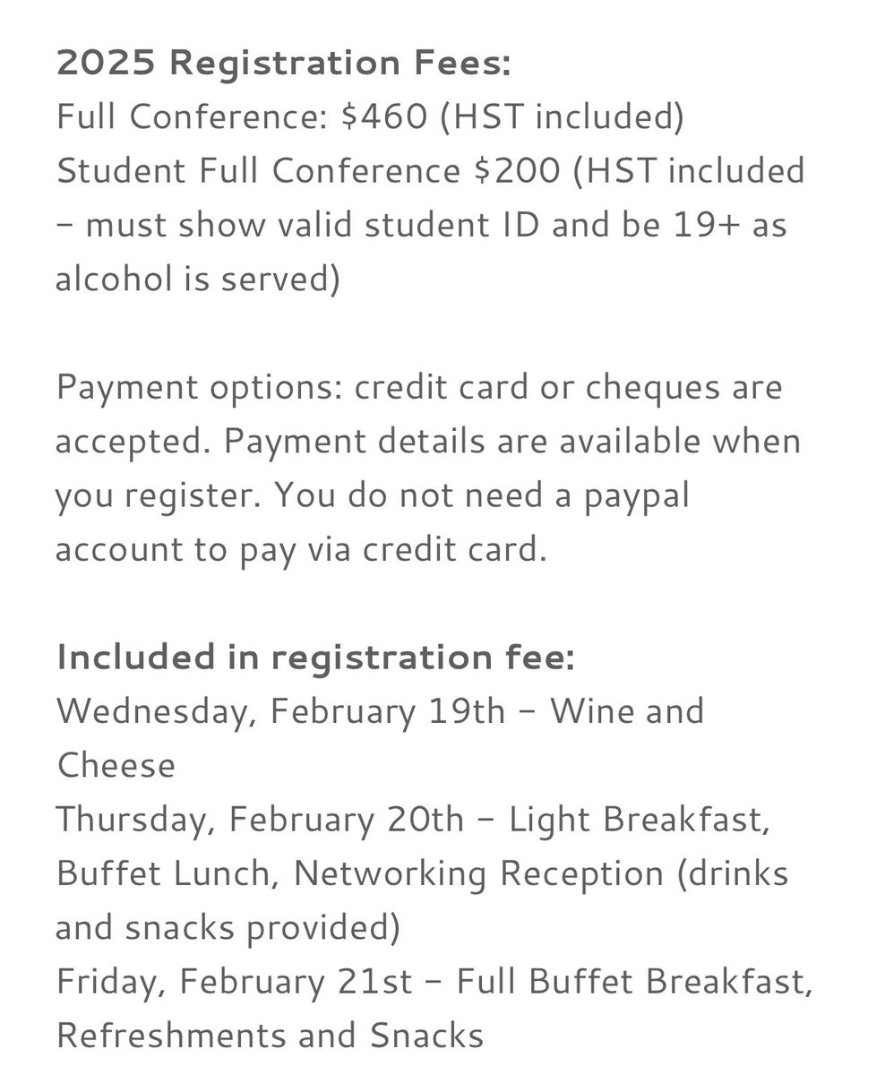 Registration is open for our 2025 conference! 
You don’t want miss out! 

Register here: coyo.on.ca/conference-inf…
#COYO2025