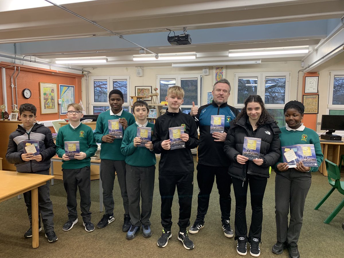 Some of our 1st years delighted to be reading ‘The Forgotten Tragedy’ with English teacher Mr O’Brien. He is also a History teacher. The students really looking forward to meeting the author <a href="/carmelkelkelly/">Carmel Kelly</a>, visiting Dun Laoghaire &amp; Maritime Museum <a href="/jcsplibraries/">JCSP Library Project</a> <a href="/DLR_Libraries/">dlr Libraries</a>