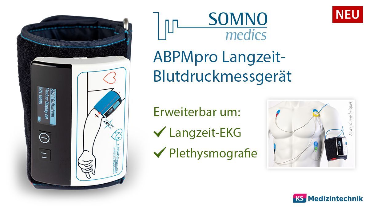KSMedTechnik's tweet photo. 🫀 Das #SOMNOmedics #ABPMpro ist ein innovatives, schlauchloses Langzeit #Blutdruckmessgerät mit integriertem Li-Ion-Akku. 

Das #HolterRR ist erweiterbar um ein 3-Kanal #LangzeitEKG sowie um #Plethysmografie.

🛒 Jetzt zum Aktionspreis bestellen:
https://t.co/5D3SmiY5cl https://t.co/WhMzl3tqBJ