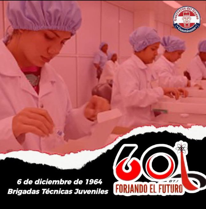 6 de diciembre-Aniversario 60 de las Brigadas Técnicas Juveniles, herramienta de trabajo para la formación científico – técnica, politica y cultural de la juventud cubana y un valioso medio para contribuir a generalizar la conciencia ética científica de los jóvenes <a href="/ArmandoRguezB/">Armando</a>