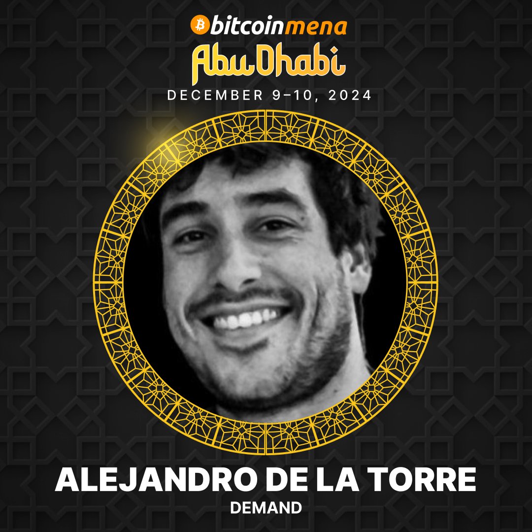 catch me on stage at the <a href="/bitcoinmenaconf/">Bitcoin MENA Conference</a> alongside <a href="/sharifallayarov/">Sharif</a> from <a href="/BitdeerOfficial/">Bitdeer</a>, <a href="/leonlv2028/">LVL</a> from <a href="/StandardHash/">StandardHash</a> &amp; <a href="/emman_montero/">Emmanuel Montero</a> from <a href="/TerahashS/">Terahash Solutions</a>!🫡

Session Name: Cloud Mining, the Future

Stage : Proof of Work Stage

Time: 09 December from 2:00 pm - 2:30 pm