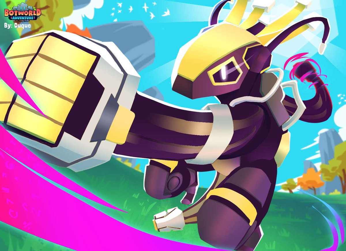 BotworldGame's tweet image. Today is #FridayFanArt and we have selected the winner for this week's Botworld Adventure Fan Art Event. Congratulations to Duque for this wonderful work of art. This talented Botmaster will be taking 150 Gems as a reward. #BotworldAdventure #BotworldAdventureArt #MobileGames