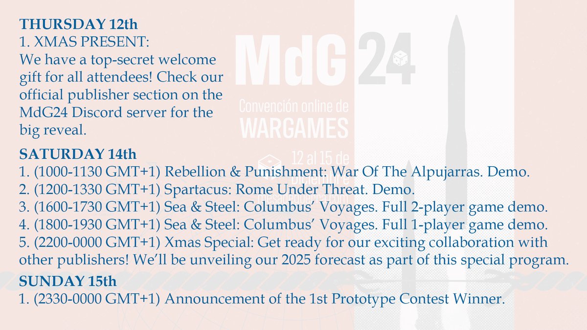 nevagamepress's tweet photo. Don't miss out! Today's your last chance to snag a ticket for MdG24 @OnlineMdG , the Online Wargaming Convention! 
https://t.co/B2qcZfDN17
Join us next week for an exciting lineup of events! https://t.co/Y26ghvpXuy