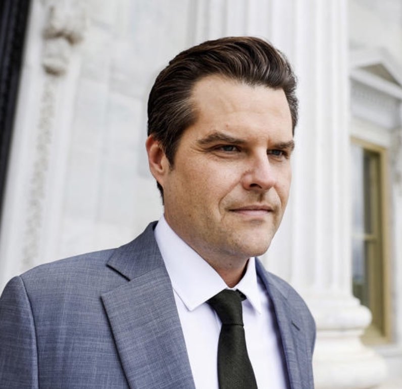 NotAvgLiberal's tweet photo. There’s a reason Republicans are protecting Matt Gaetz.

Gaetz will implicate other Republicans if he’s exposed….

Release the ethics report and watch the House Of Cards implode. https://t.co/7mMSIenFGY