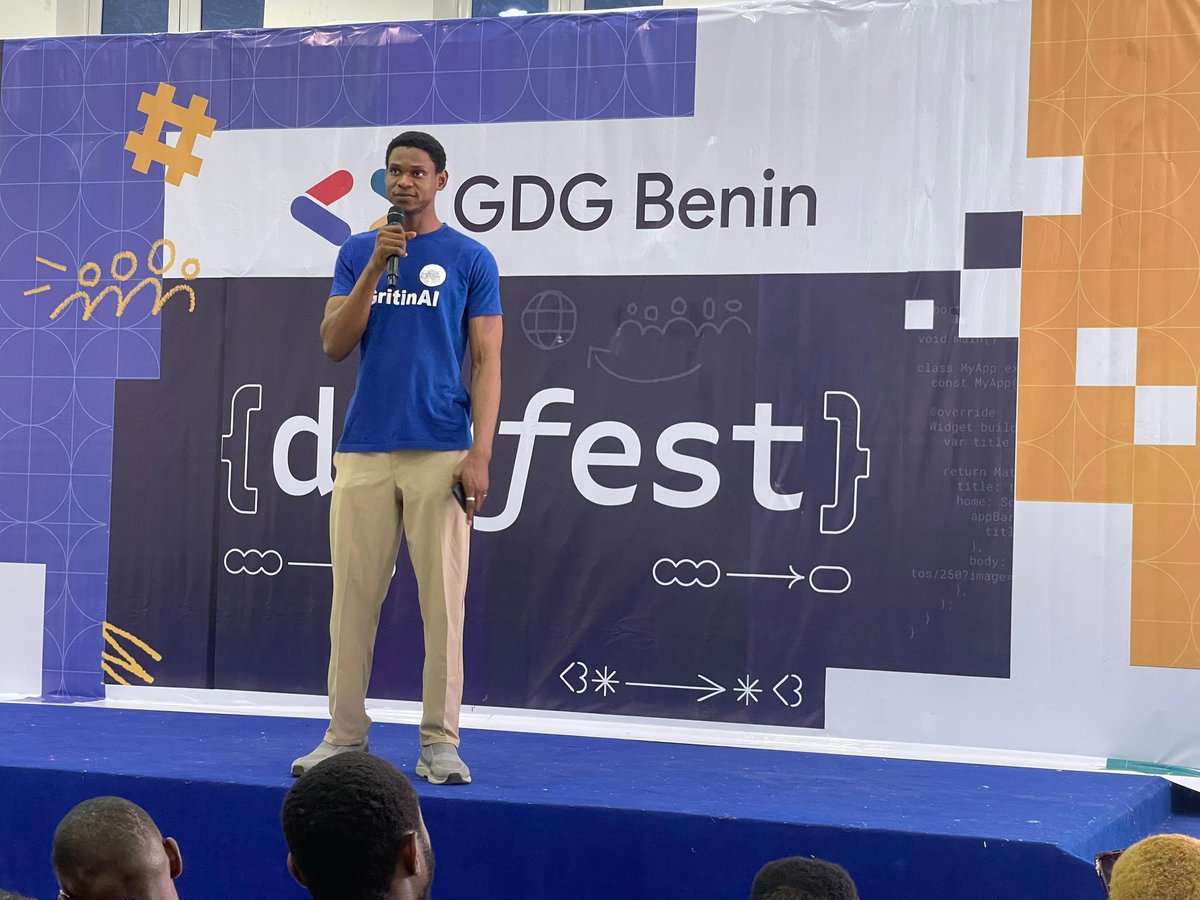 gdgbenin's tweet image. WE ARE CURRENTLY LISTENING TO PETER NNACHOR! 💃

@Doct_AI, CEO and Founder of @GritinAI is walking us through the journey of an AI enabled start-up using his organization, gritinAi as a case study! 💫

DEVFEST BENIN is dishing out Knowledge! 💃

Don't Play!! 💃