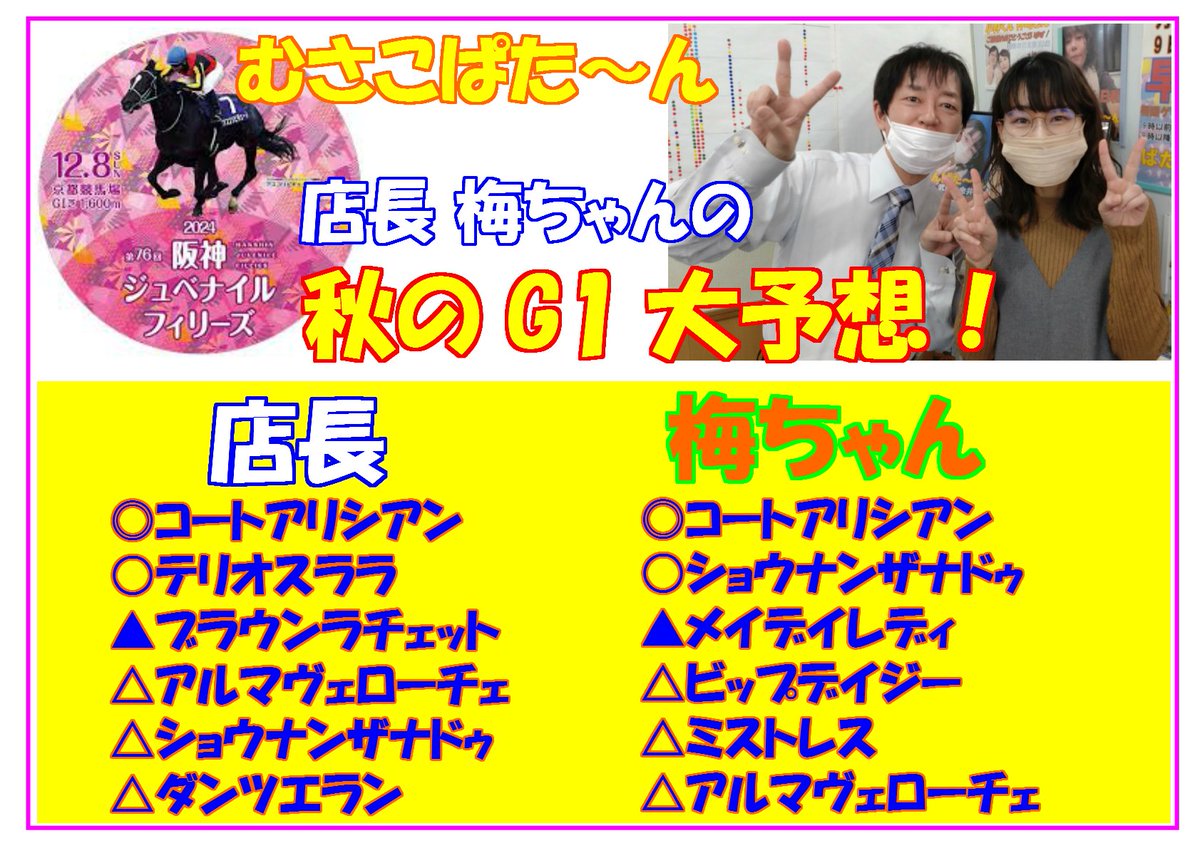 今回は店長と梅ちゃんの本命が一緒です。
アルバイトのすばるくんもコートアリシアン
頑張れ戸崎！みんなを幸せにしてくれ！