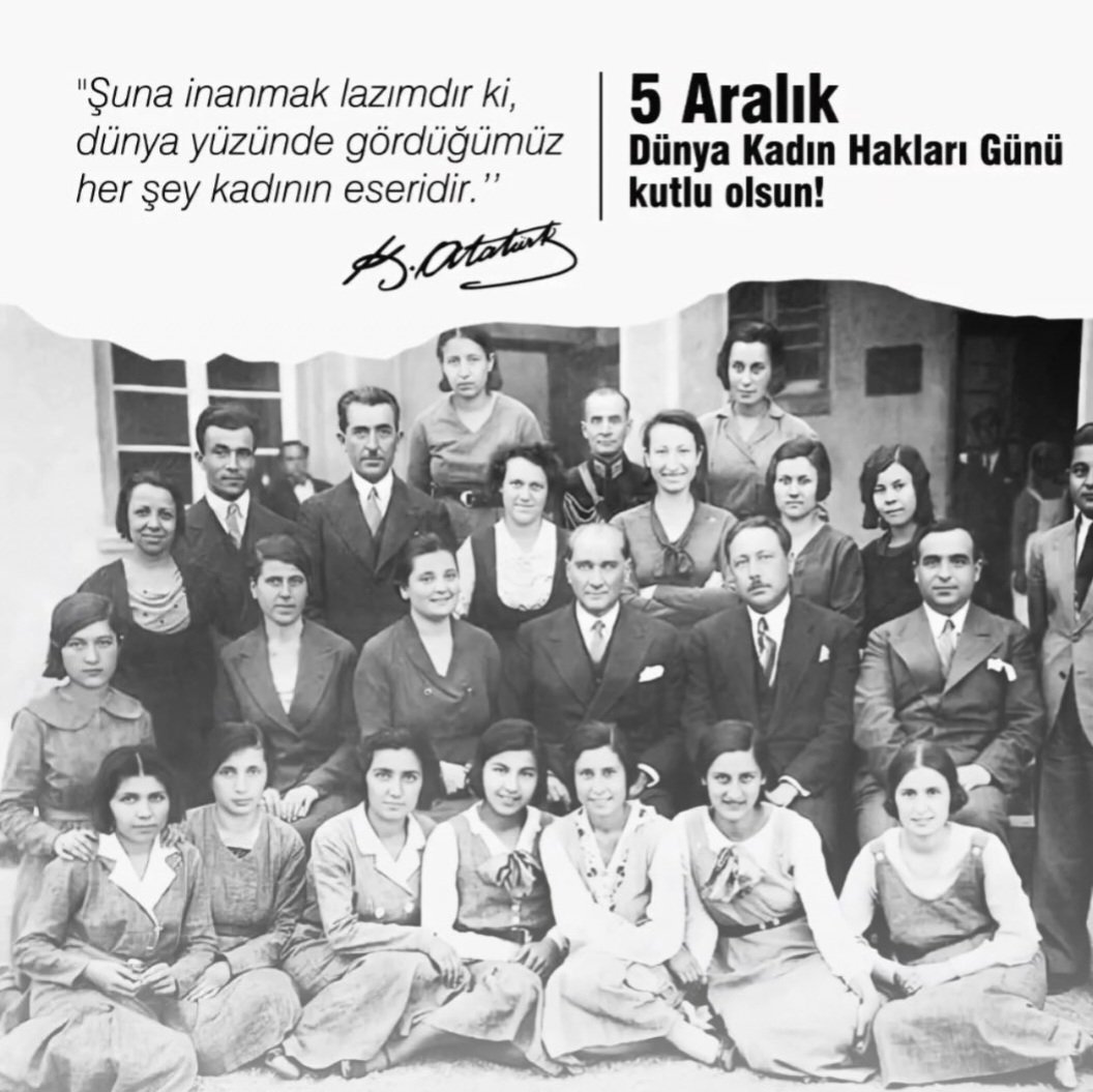 Kadınların pek çok uygar ülke öncesi "seçme seçilme hakkı" kazanmasının yıldönümü kutlu olsun.
#kadınhakları