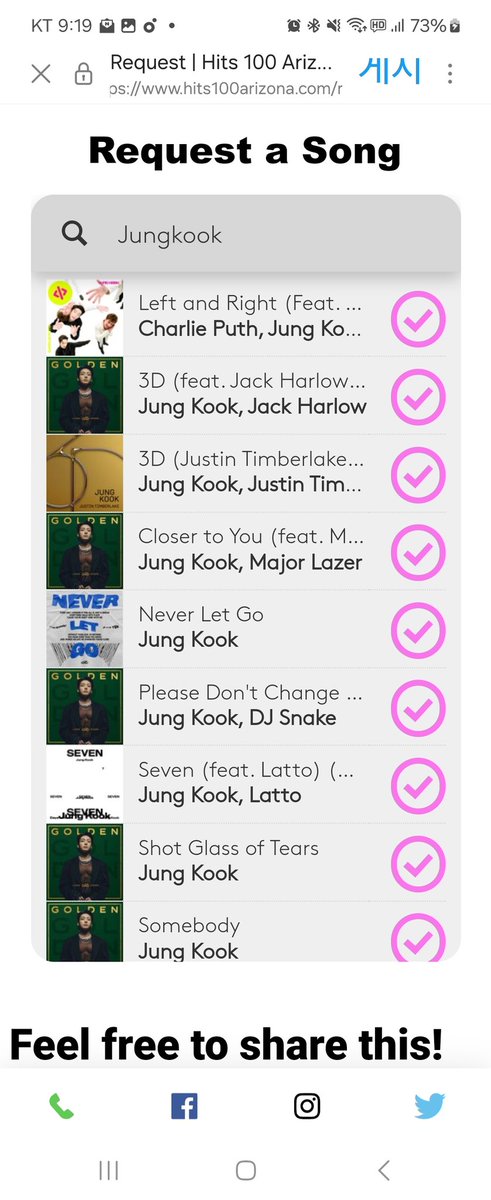 ellyya_kook's tweet photo. #Top50countdown 라디오툽
👉https://t.co/bhT9kJ9RBY 

☆Hits 100 Arizona 에서 진행하는 라디오투표입니다. 마감 날짜가 다가오고 있어요☆

📍K-Pop에 #NeverLetGo
📍12월 22일 오후 1시까지 KST

📻  Hits100 Arizona 정국 라디오 신청은 👇
https://t.co/8ZPHwbGg6E 
📍검색창에 jung
📍한 시간에 3곡 신청 가능