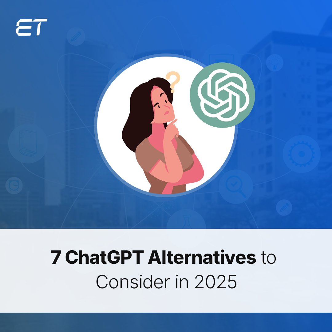 eluminousTech's tweet image. Looking for AI options other than ChatGPT? Read our blog that lays down seven interesting ChatGPT alternatives with their pros, cons, and main features.

eluminoustechnologies.com/blog/chatgpt-a…