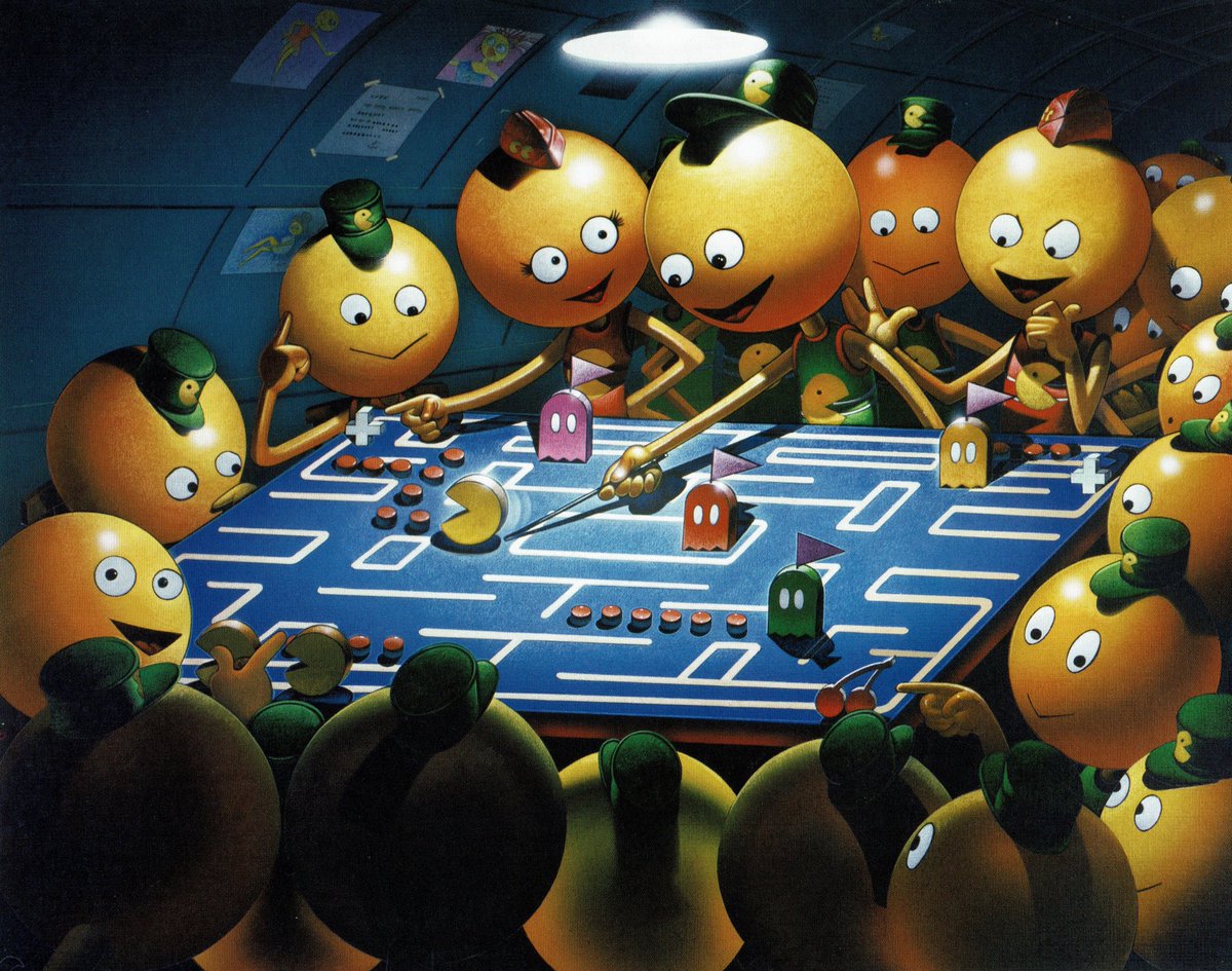 Pac-Man - Atari 400/800 promotional artwork.