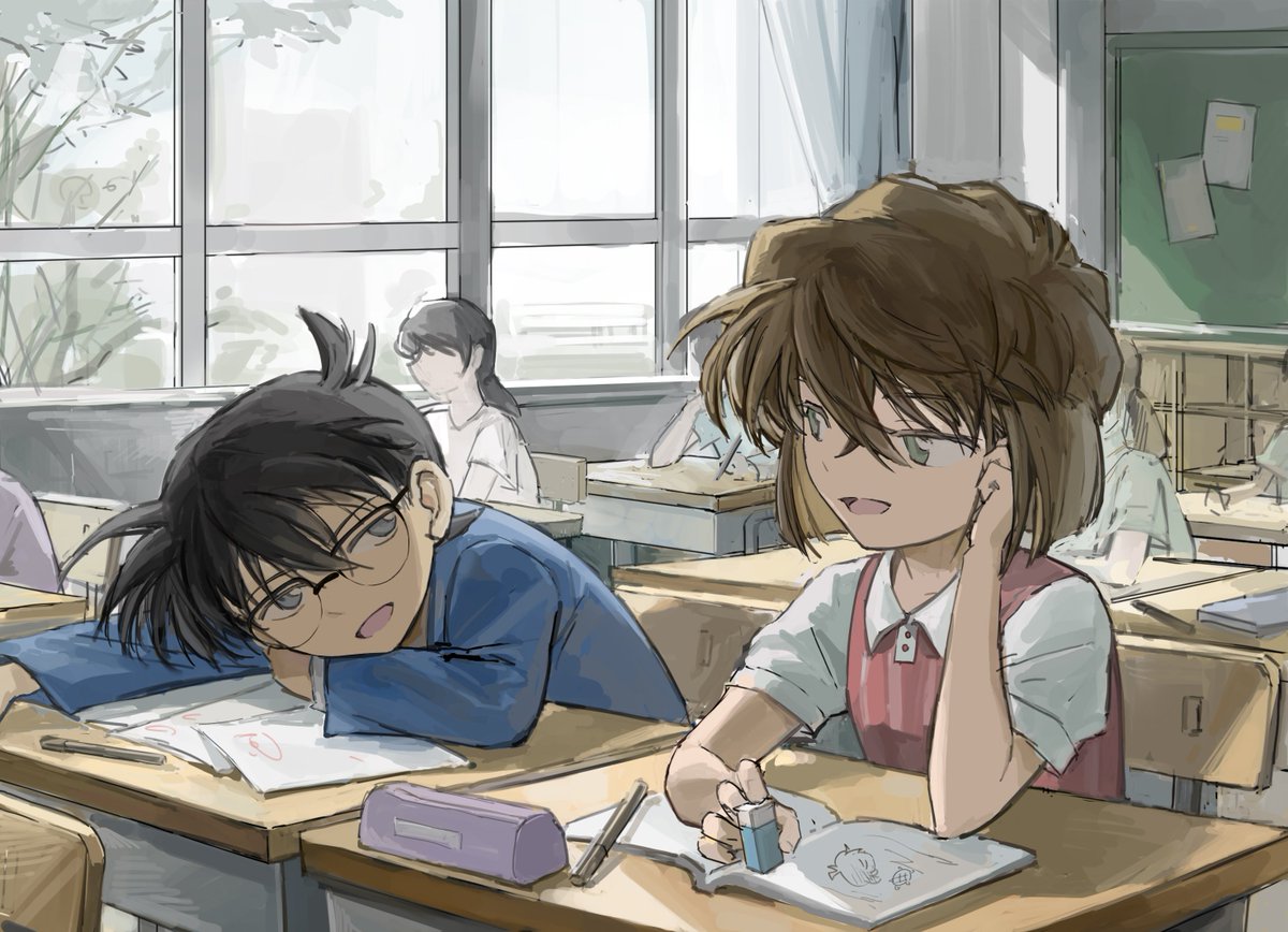 经常在课上交头接耳但是成绩很好的小学生   #コ哀   #柯哀