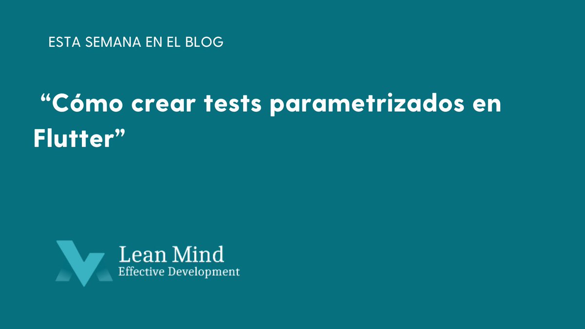 leanfulness_es's tweet image. 💫¿Sabías que puedes simplificar tus tests en Flutter con tests parametrizados?
@miguel_isCoding explica cómo hacerlo, optimizando tu código y cubriendo más casos con menos esfuerzo. ¡Descubre cómo aplicarlo! 🚀

👉 bit.ly/41kwN9c

#Blog #Flutter #Testing #Programación