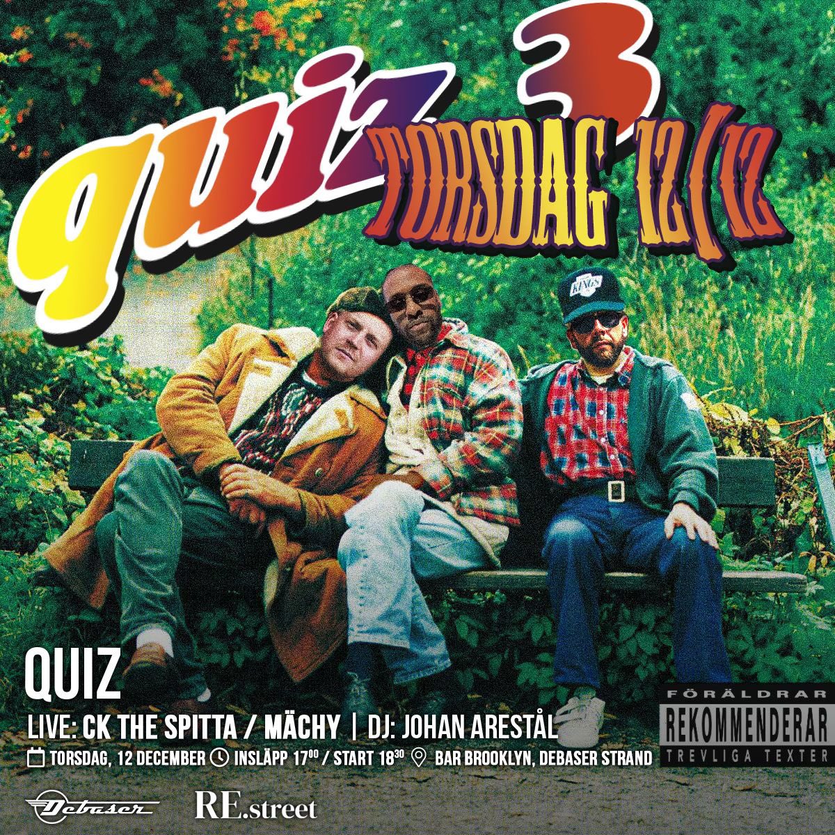 BLAO! Nu på torsdag 12 dec länkar jag upp med bästa <a href="/gatuslang/">Gatuslang</a> och bränner av några låtar på hans legendariska Hiphop Quiz på Bar Brooklyn (Debaser Strand)! Hoppas vi ses där mina vänner :) Trevlig helg! 🍻🙌

PS. Dom kanske serverar pizza, idk 🤷‍♀️