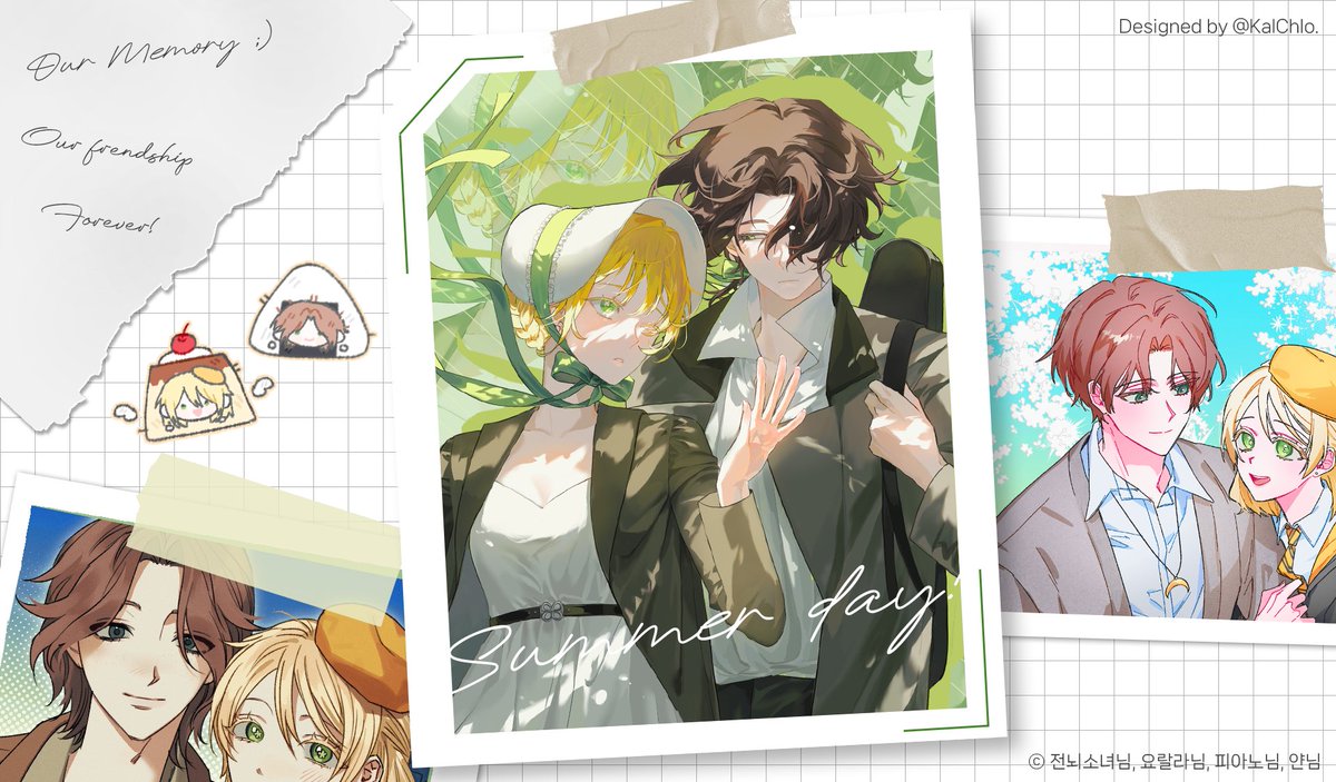 #페어틀
그림자랑페어틀을 배포합니다!
그림만 얹으면 되는 간단한 페어틀이에요!
사진 위에 글씨를 얹어도 예쁘답니다......^^///

12월 9일까지 무료 배포 후, 유료 배포로 전환됩니다. 2차 지인분들은 1차 지인분에게 비번 받아주세요.

Only PSD

posty.pe/2i68iq
kalchlo.tistory.com/42