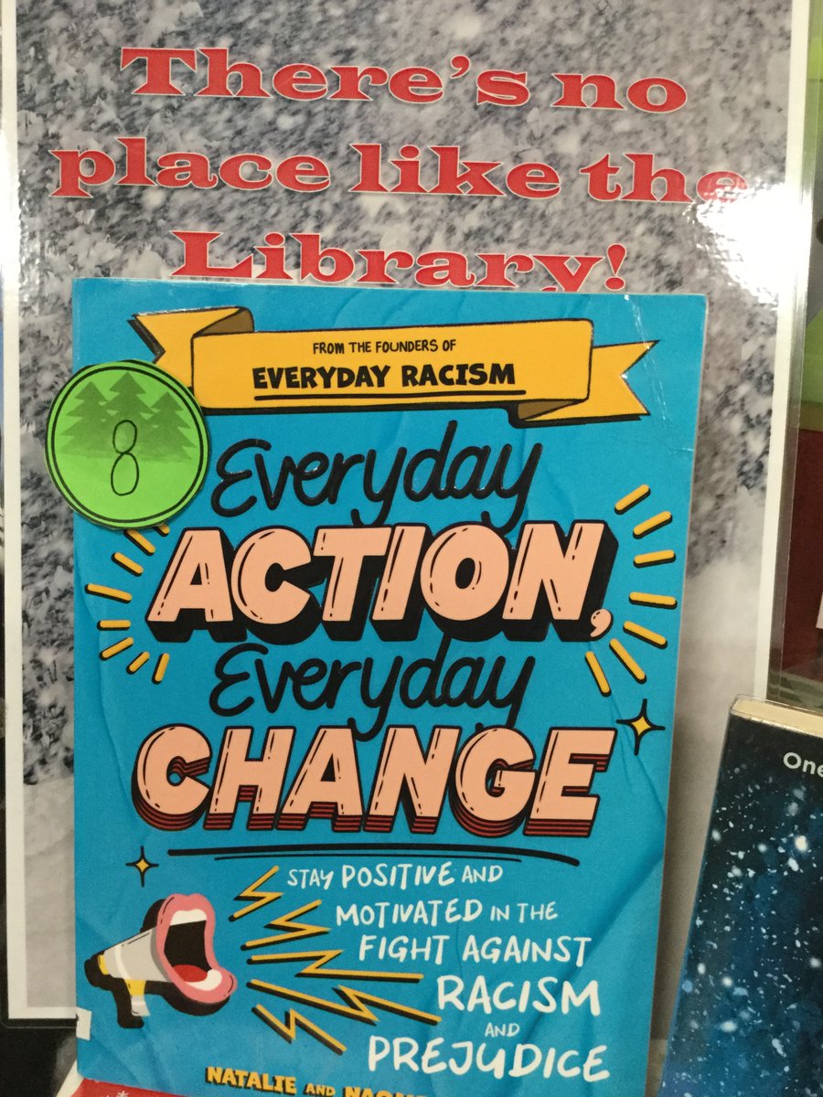 SullivanUpp_Lib's tweet photo. A look at what racism is &amp; the everyday small actions teens can take to combat it is our #adventreading recommendation for today in this thought-provoking read by #NatalieEvans &amp; #NaomiEvans❤️📚#lovereading #getborrowing @HachetteKids #everydayracism https://t.co/lHQMAKwVSG