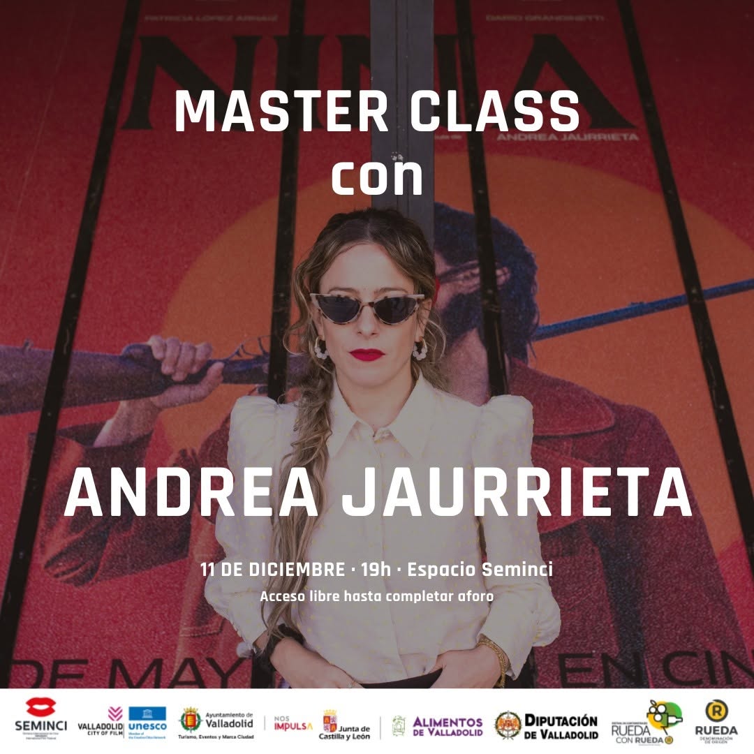 Valladolid Ciudad de Cine (@valladolidfilm) on Twitter photo <a href="/NinaOlvido/">Andrea Jaurrieta</a>, cineasta y miembro del jurado del IX <a href="/ruedaconrueda/">ruedaconrueda</a>, impartirá una master class en el Espacio <a href="/SEMINCI/">SEMINCI | Festival de Cine</a> el próximo día 11 🎬
En ella compartirá sus experiencias en dirección de largometrajes y series 🙌🏻 <a href="/NinaOlvido/">Andrea Jaurrieta</a>, cineasta y miembro del jurado del IX <a href="/ruedaconrueda/">ruedaconrueda</a>, impartirá una master class en el Espacio <a href="/SEMINCI/">SEMINCI | Festival de Cine</a> el próximo día 11 🎬
En ella compartirá sus experiencias en dirección de largometrajes y series 🙌🏻