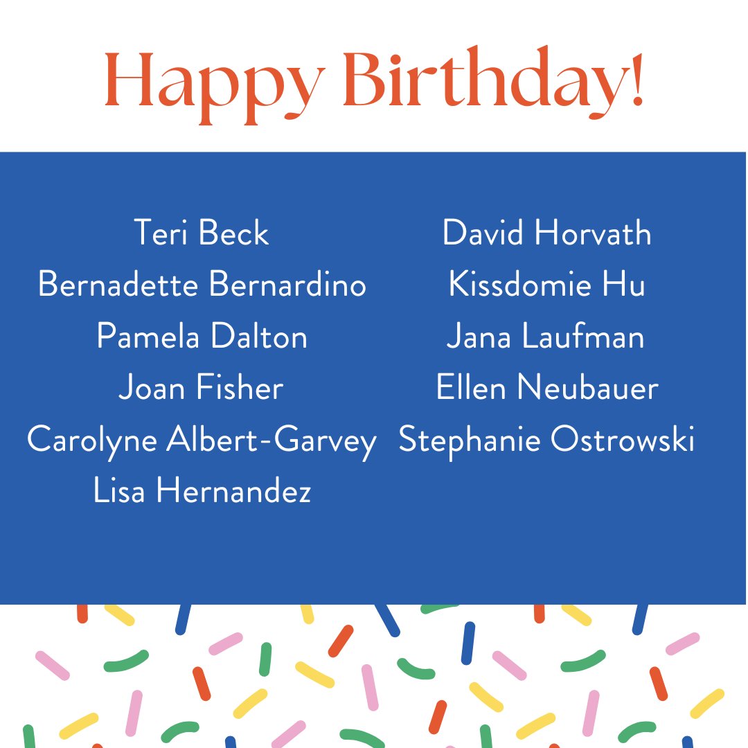 Happy Birthday to our fellow CASAs! We hope you have a wonderful day 📷