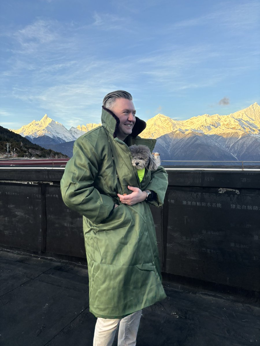 Best view 🏔️ 
Best threads 🧥 
Best company 🐶