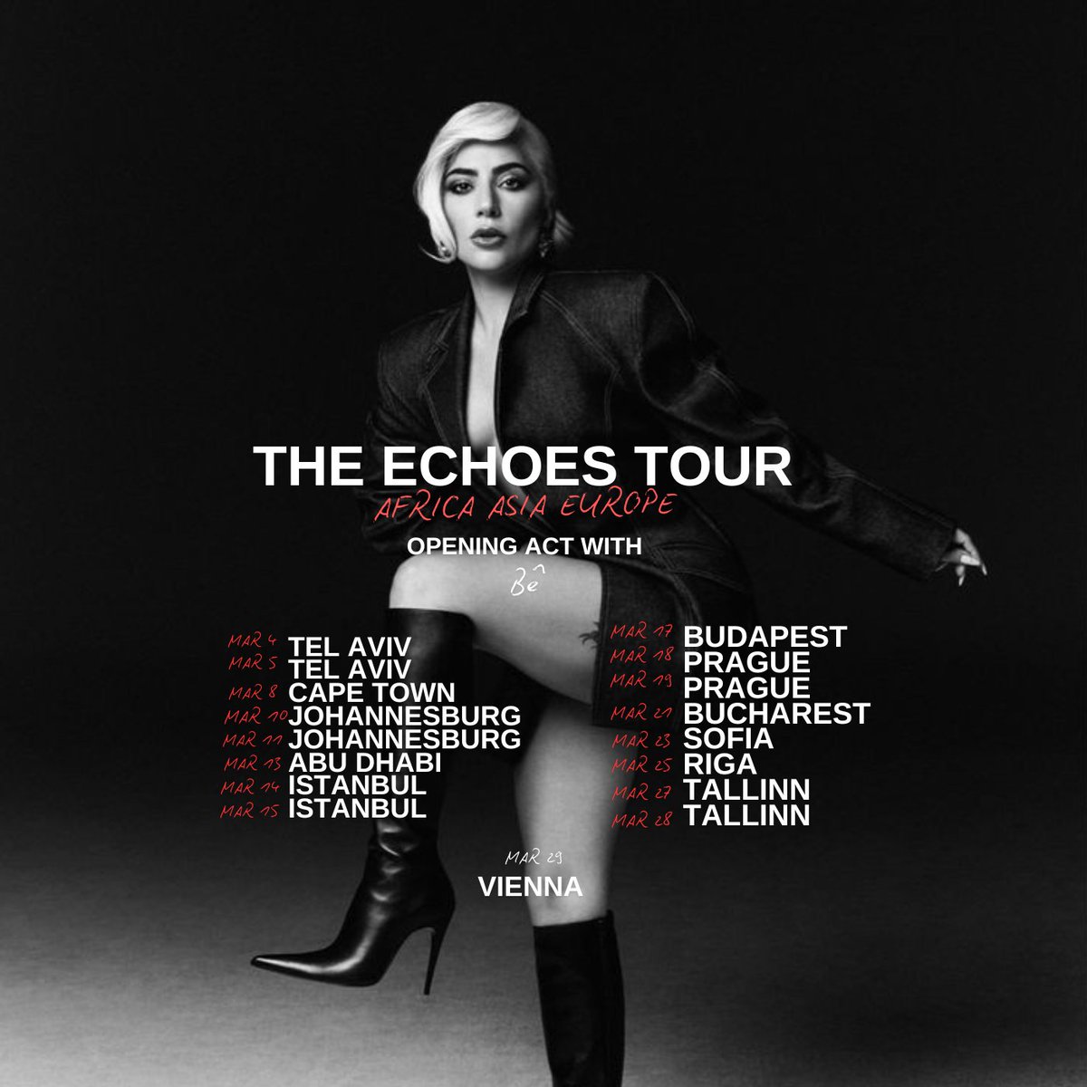 gabsthesinger's tweet photo. SURPRISE! This is your chance to see The ECHOES Tour in 2025 — I'm coming to Latin America, Africa, Asia and Europe with the #TheECHOESTour — sales will start in next week, so where do i see you? https://t.co/LABYxljHm9