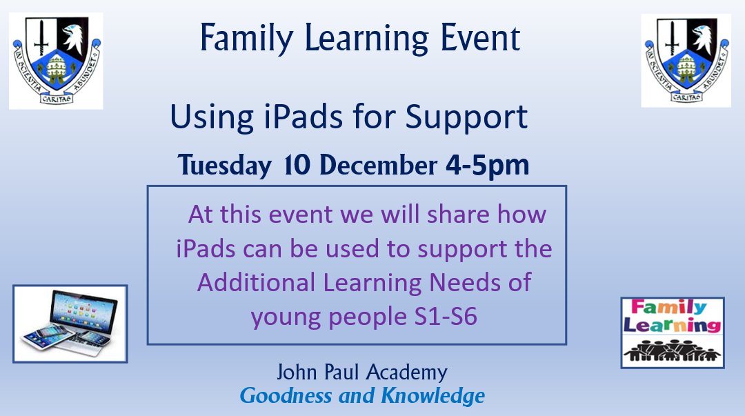 johnpaulacademy's tweet photo. A reminder for all parent's. It would be great to see you on Tuesday. #GoodnessandKnowledge https://t.co/aINjkTwKw7