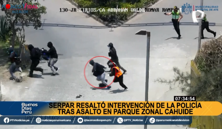 PTV_Noticias's tweet photo. BDP EnVivo | ASALTO A PARQUE ZONAL CAHUIDE. #Serpar resaltó intervención de la policía tras comisión del delito.
Míranos EN VIVO ►https://t.co/gj7lGwGLNU
#PanamericanaTelevisión @PoliciaPeru @MininterPeru https://t.co/FDPw3Xnzae