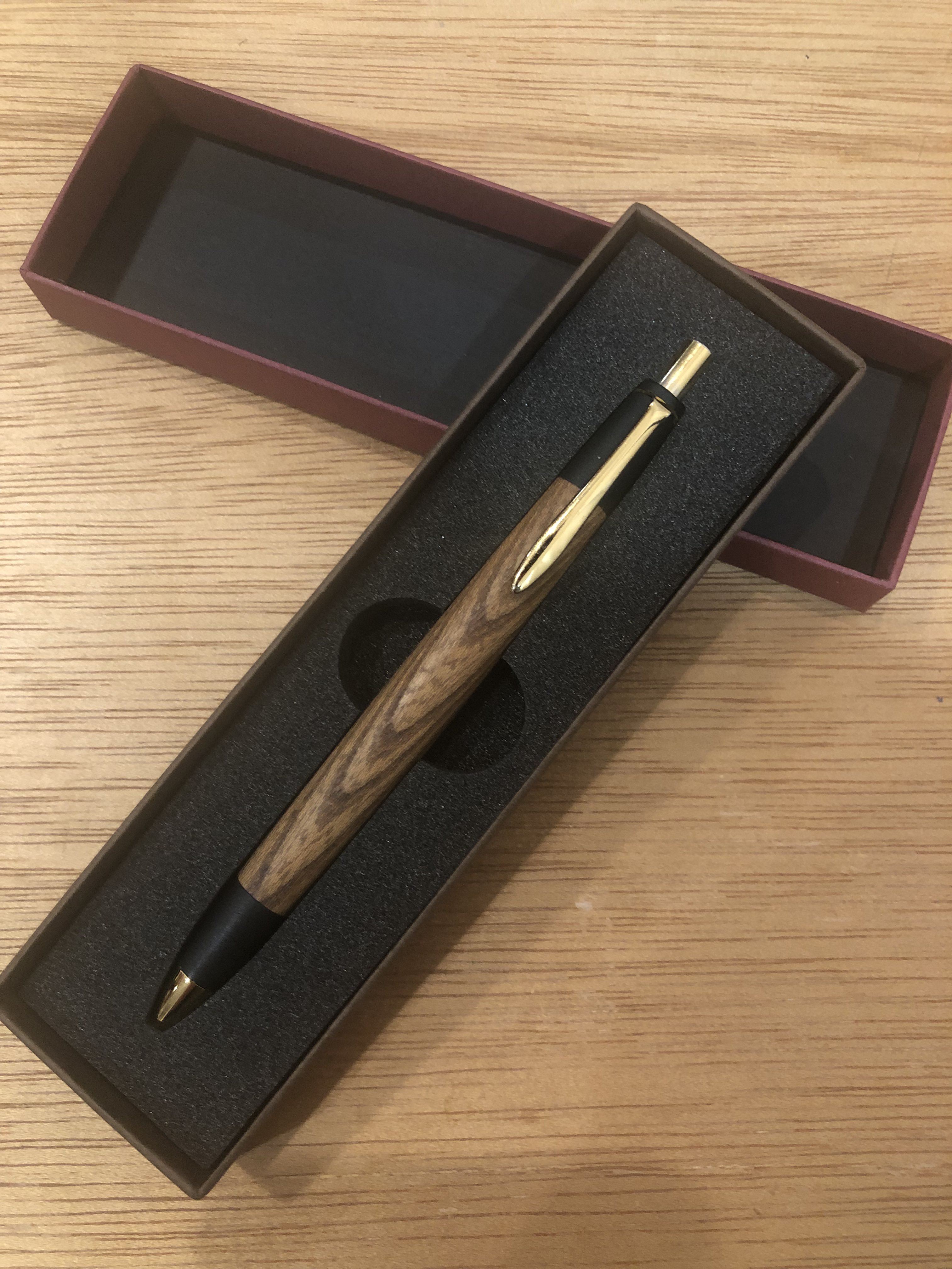 【新品・未使用】ボナンペン シャープペンシル（槐［えんじゅ］／真鍮金具） 新品・未使用】ボナンペン シャープペンシル（槐［えんじゅ