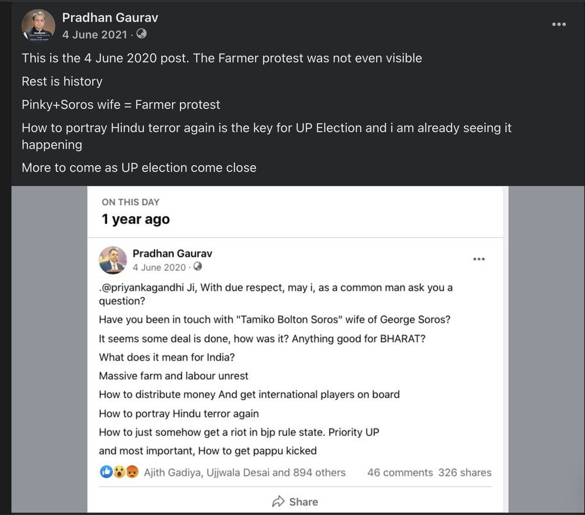OfficeOfDGP's tweet photo. Respected @priyankagandhi Ji

Who is "Tamiko Bolton Soros"?
Did you ever meet her?

@sambitswaraj raising Question, I have been asking since 2020

Kindly answer, you are an MP now and answerable to people

@incindia will u answer please if madam permit https://t.co/1tgPaOOIcT