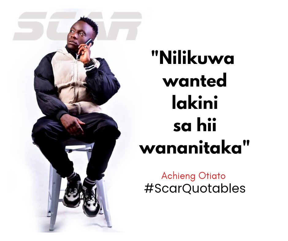 ThisIsAchieng's tweet photo. Scar Mkadinali is easily one of my favorite artists because he's so memorable yet so mystical. 
His bars are takeaways and sing alongs but his real life a mystery. 
He conjures up something complex and deliver it simply. 
Here are some of my favorite lines. Add yours.
*A THREAD* https://t.co/cGz48Ez5Aa