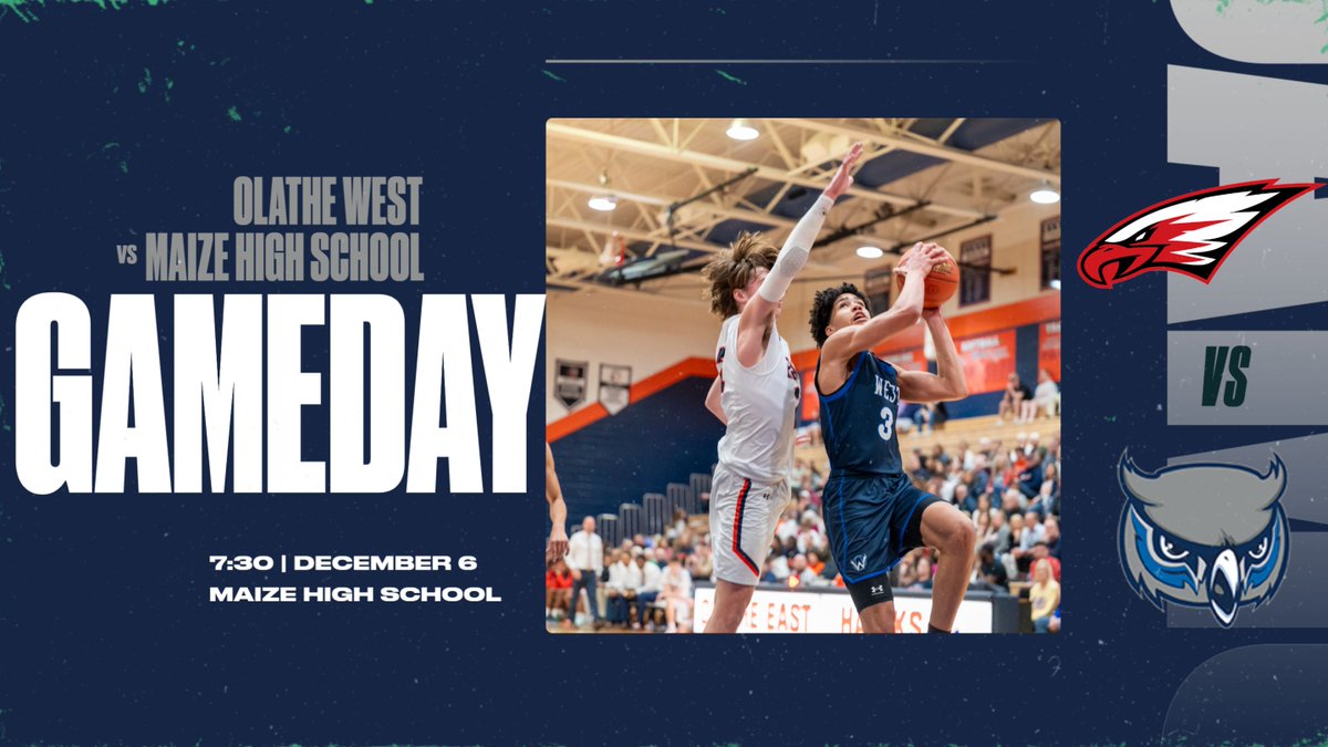ADButlerOW (@adbutlerow) on Twitter photo GAME DAY for <a href="/OW_Owls_Hoops/">West Owls Basketball</a>! The Owls are on the road tonight for a matchup with Maize High School.
Catch all the action on nfhsnetwork.com GAME DAY for <a href="/OW_Owls_Hoops/">West Owls Basketball</a>! The Owls are on the road tonight for a matchup with Maize High School.
Catch all the action on nfhsnetwork.com
