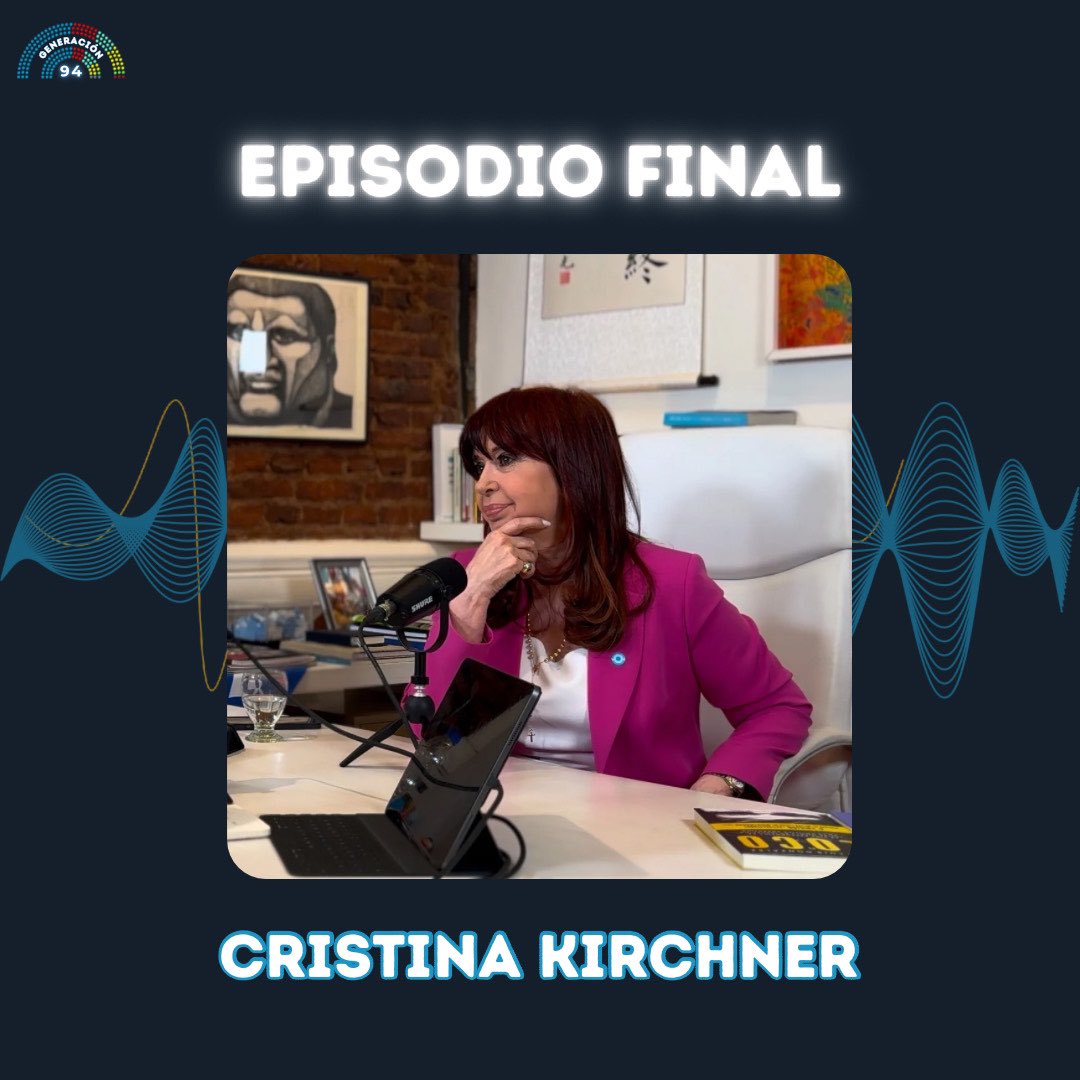 Para no perder la costumbre… 

Ya está disponible el episodio final de <a href="/generacion94_/">Generación 94</a> 

Hablamos con <a href="/CFKArgentina/">Cristina Kirchner</a>, convencional constituyente del PJ por Santa Cruz.

Miralo en <a href="/YouTube/">YouTube</a>: youtu.be/_oN-pkyhQn8?si…