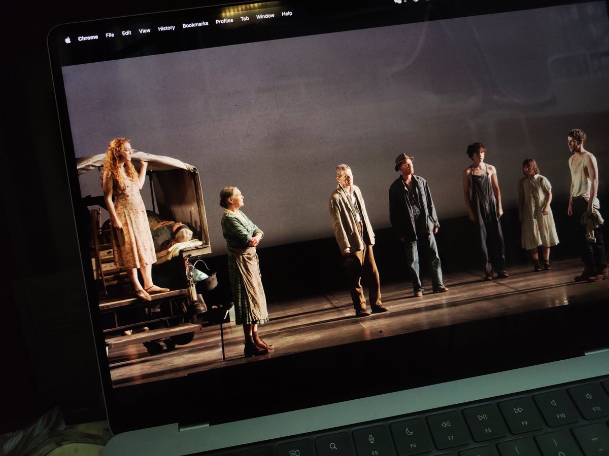 Catherine_Wingf's tweet photo. To make sure everyone knows: The Grapes of Wrath is now available on National Theatre at Home. Finally I could see my beloved girl🍒😍 #cherryjones https://t.co/VrjD3fbE5O