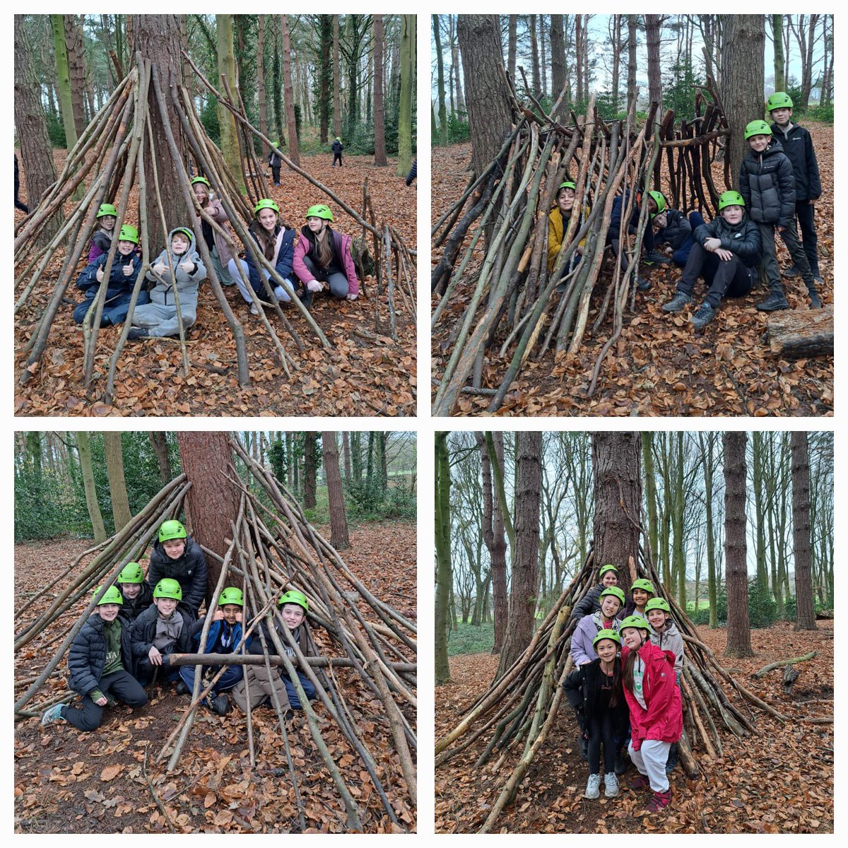 BGPrimary's tweet photo. We've loved our time at @ChetCentre so much, we've built our own shelters and decided to stay! https://t.co/x2qCSj7Mep