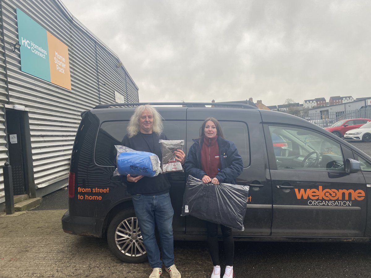 Homeless Connect (@homelessni) on Twitter photo HomeplusNI and <a href="/homelessbelfast/">Welcome Organisation</a> have collected their ‘Keep Warm’ items for rough sleepers.
The packs, which include waterproof coats, gloves, thermal underwear, and socks, are being distributed to help protect individuals sleeping rough during the cold weather. HomeplusNI and <a href="/homelessbelfast/">Welcome Organisation</a> have collected their ‘Keep Warm’ items for rough sleepers.
The packs, which include waterproof coats, gloves, thermal underwear, and socks, are being distributed to help protect individuals sleeping rough during the cold weather.