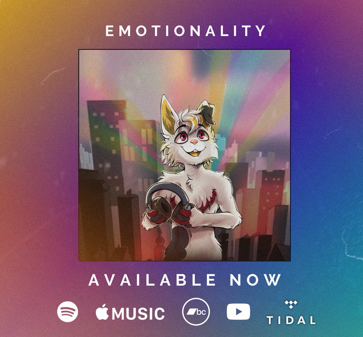 fonsthebun's tweet photo. My album Emotionality is officially OUT and waiting for you on Spotify, Apple Music, YouTube, and even Bandcamp (yes, for free!).

This is more than an album—it’s a piece of my soul, exploring love, growth, and those infinite melodies we carry inside. Let me know which track resonates with you the most! 

🎨 Cover Artwork by: KaffeeKatze