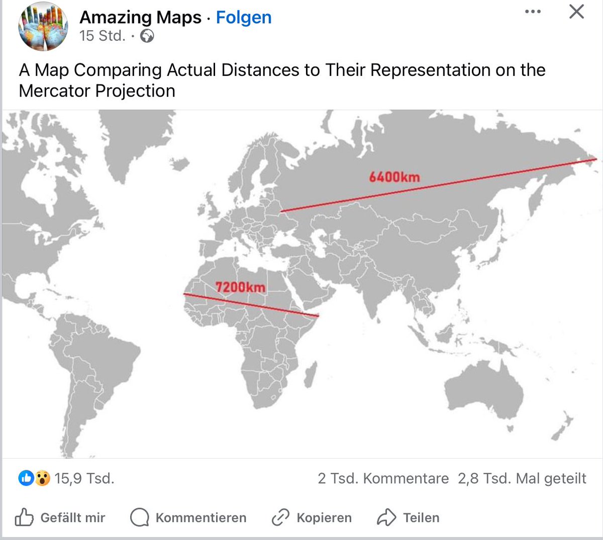 Auch diese Darstellung führt dazu, Russland für größer zu halten, als es ist. Die Wirtschaftsleistung Russlands ist so groß wie die von Italien.