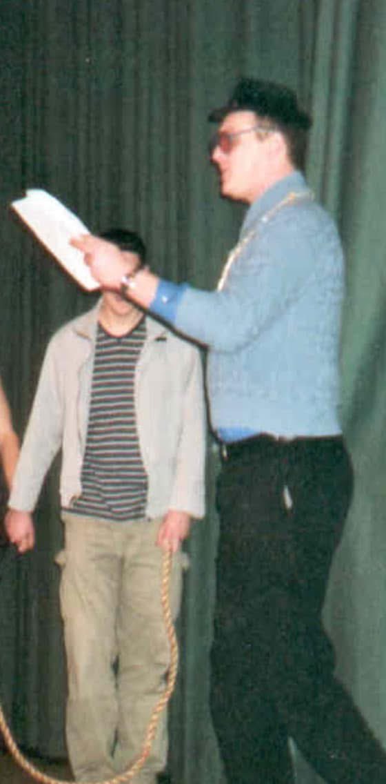 thorneaffair's tweet image. my mum found these pictures from when greg davies worked at her school and wtf 😭😭😭