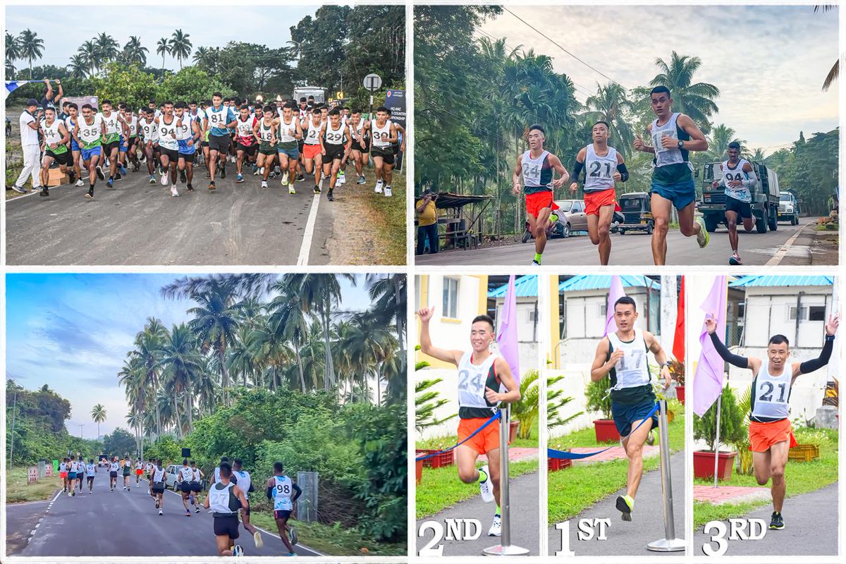 AN_Command's tweet photo. #ANC X-country championship organised on 06 Dec, witnessed enthusiastic participation from all components of #ANC.
🥇Team #ArmyComponent emerged as winner. #Rear Admiral Biplab Hota VSM, COS HQ ANC felicitated the winners
#SportsWayOfLife
#keepRunning https://t.co/fW8QgvfnS2
