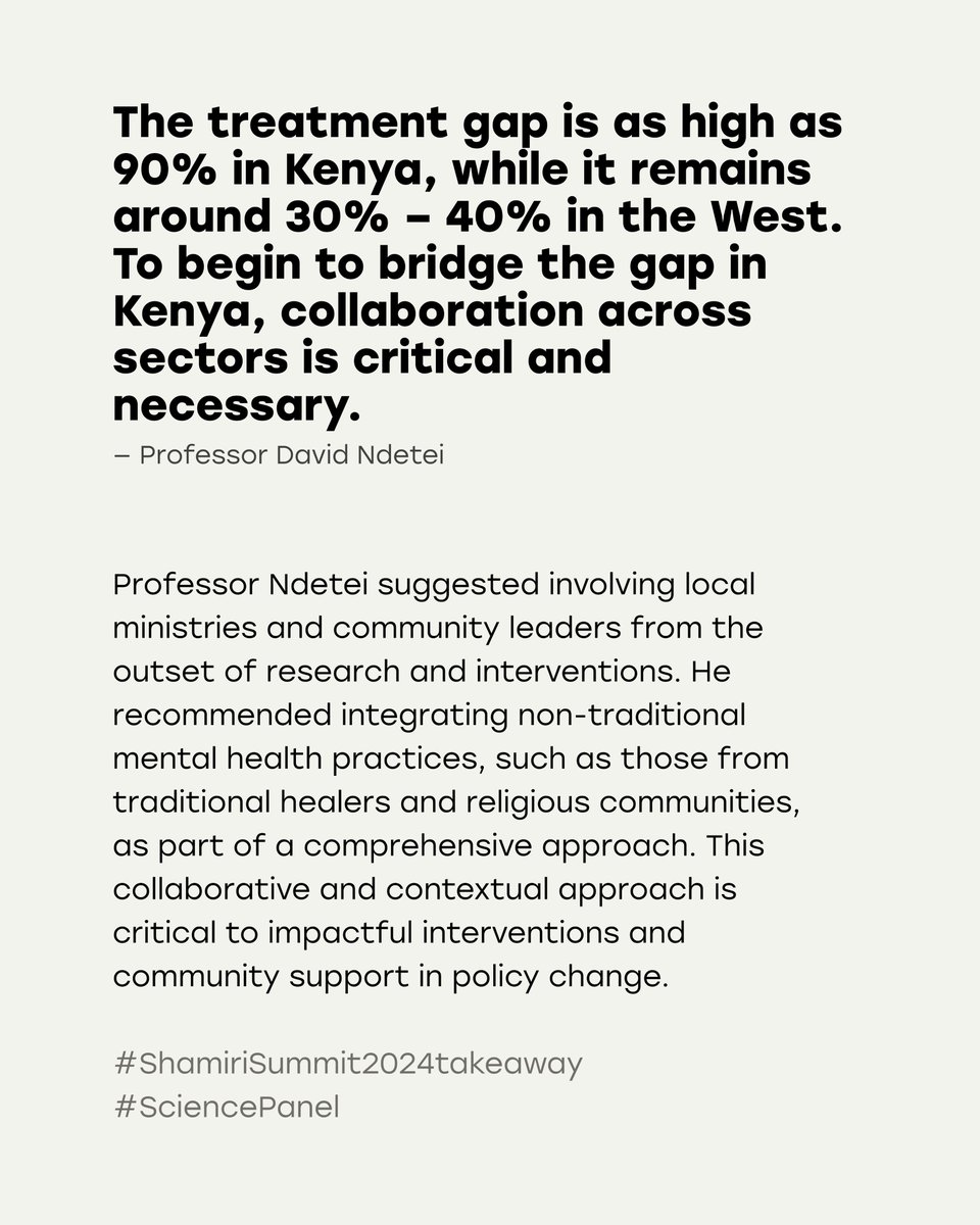 WeareShamiri's tweet photo. Question: What role can each of us play in bridging this gap? #ShamiriSummit2024takeaway #SciencePanel https://t.co/jBb9UqlV5W