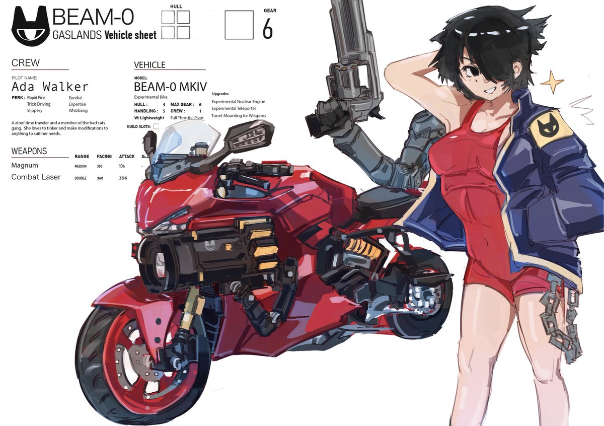 A new mysterious pilot has arrived!  #gaslandscollab