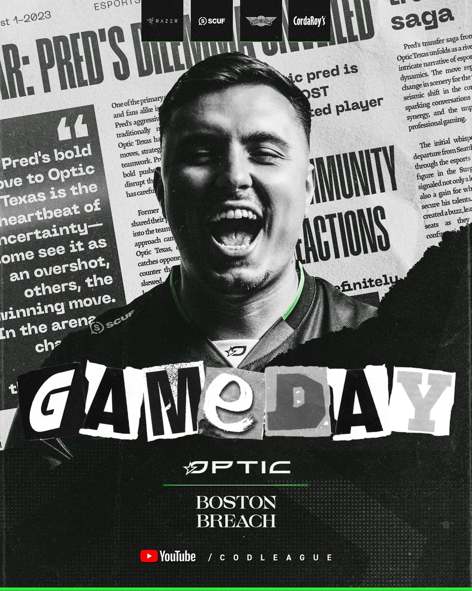 OpTic's tweet image. IT'S GAMEDAY 🔥

3:30p CT // #BrickByBrick