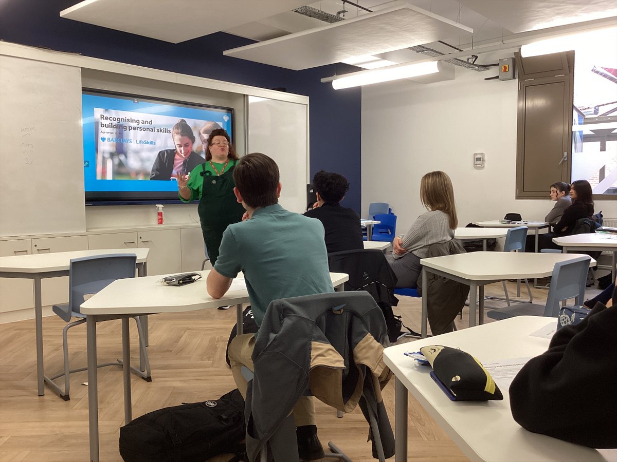 Year 12's had their first workshop with Barclays Bank and explored recognising and building their personal skills ready for job interviews.