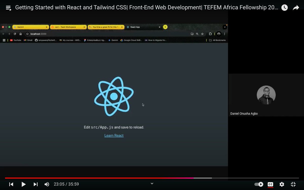 Vijex_tech's tweet image. Day 23 of my #TEFEMFrontend journey: 🚀 Dive into React!
Learned its setup, installation, and why it's a game-changer for building interactive UIs. I'm excited to bring components to life! 💻✨
#LearningFrontend #ReactJS #TechJourney #Techsis #TEFEM